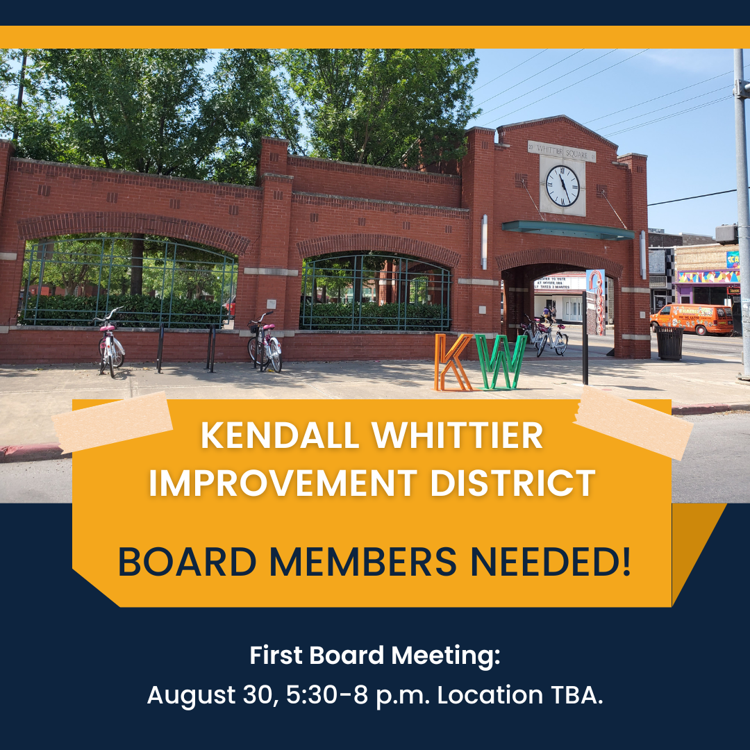 New Improvement District in Kendall Whittier seeks Board members
